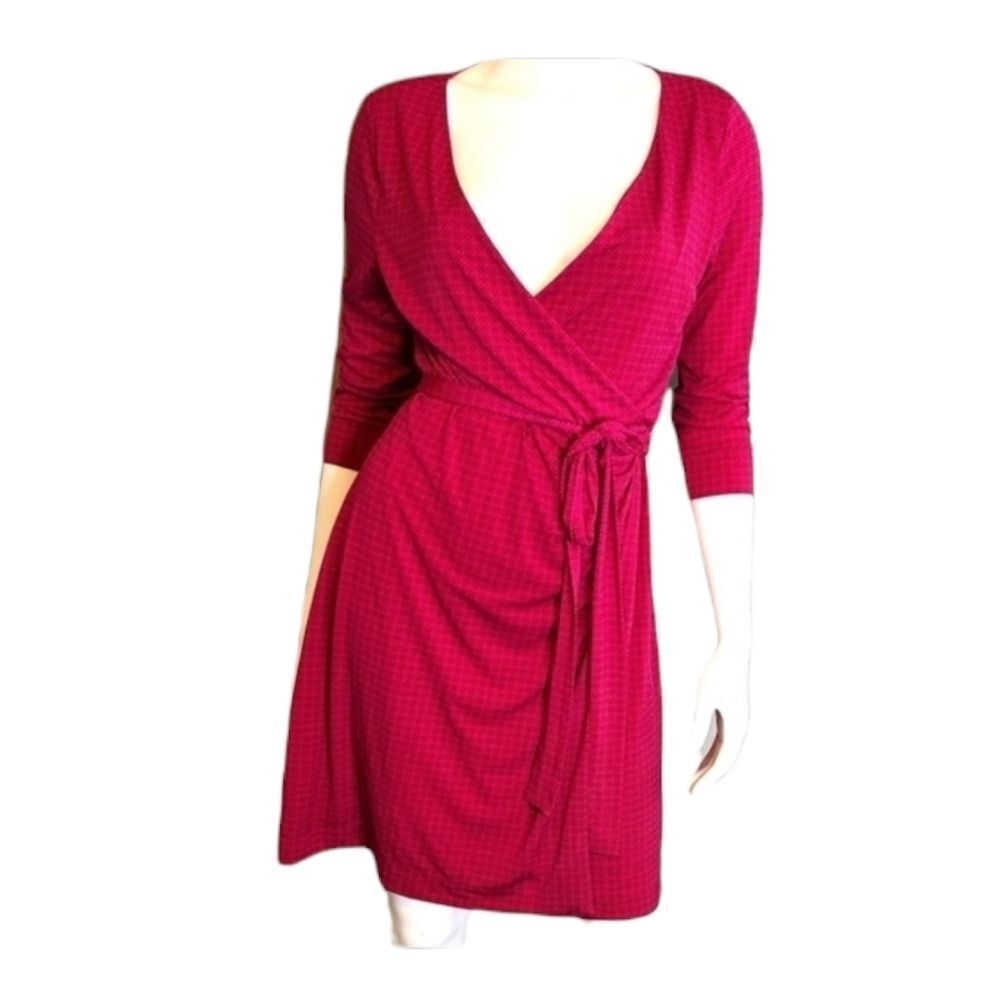 Fuscia Pink Wrap Dress size Medium